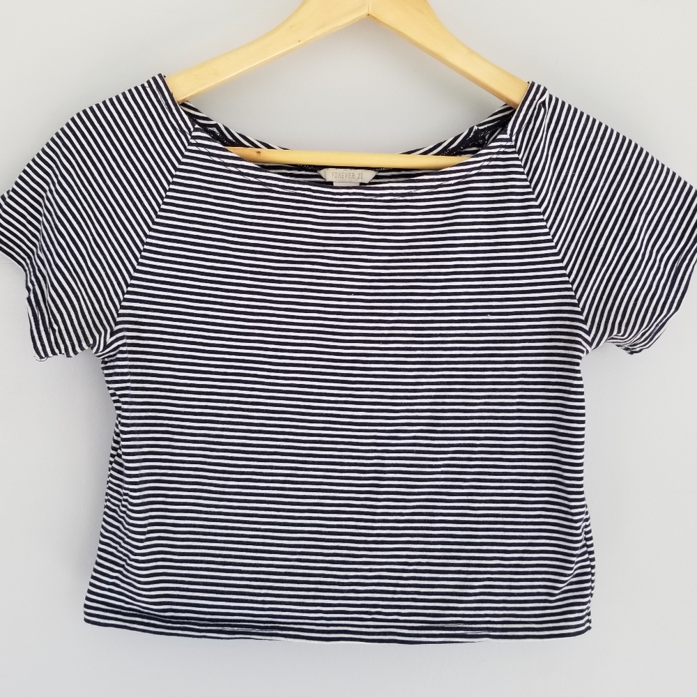 Striped crop top